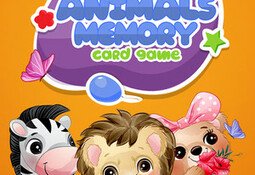 Cute Animals Memory Card Game