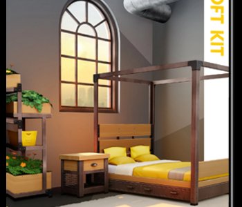 Die Sims 4 - Industrie Loft Set