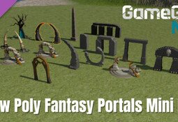 GameGuru MAX Low Poly Mini Kit - Fantasy Portals