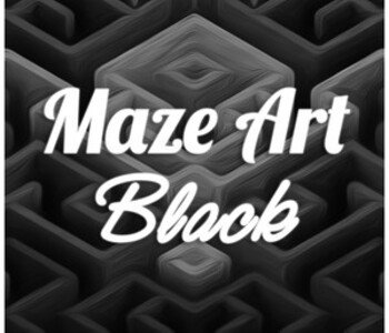 Maze Art: Black