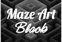 Maze Art: Black