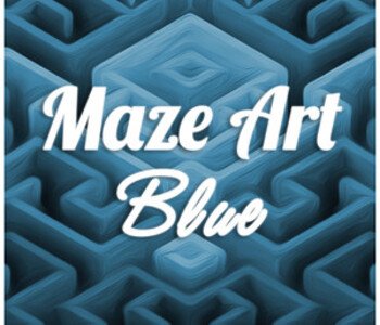 Maze Art: Blue