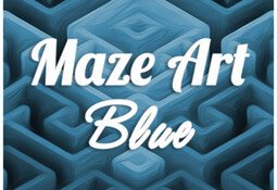 Maze Art: Blue