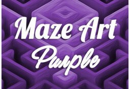 Maze Art: Purple