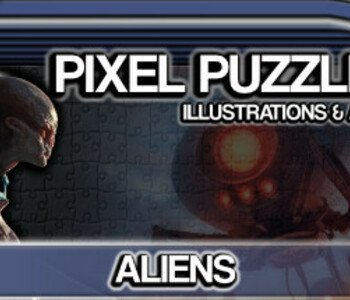 Pixel Puzzles Illustrations & Anime - Jigsaw Pack: Aliens