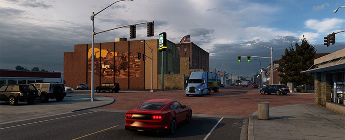 American Truck Simulator: Reis door Kansas - Onderweg in Colby en Hays