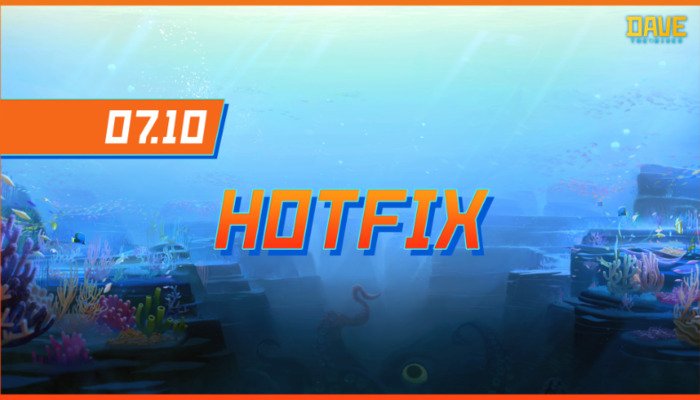 DAVE THE DIVER: Der neueste Hotfix im Detail