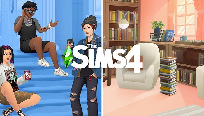 De Sims 4: Nieuwe sets Boekenwinkel & Grunge-Revival