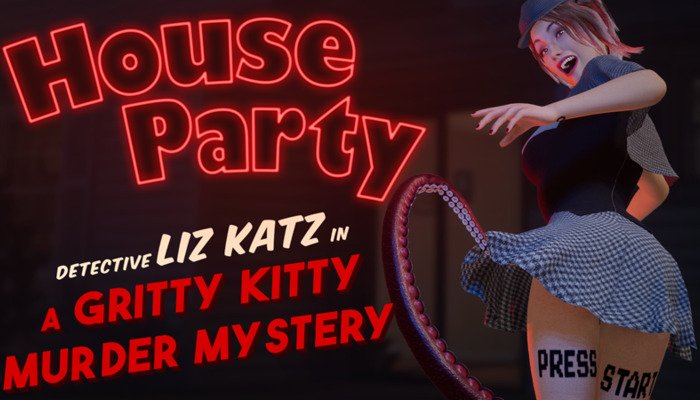House Party: Detective Liz Katz in een Gritty Kitty Murder Mystery: Maak kennis met de charmante en verleidelijke cosplayer