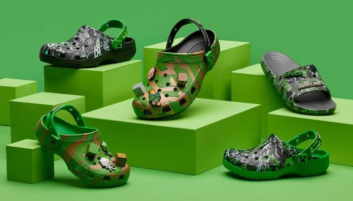 Minecraft-Inspirierte Crocs-Kollektion: Eine Premiere für beide Unternehmen