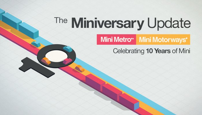 Mini Metro: 10e verjaardag met enorme update!