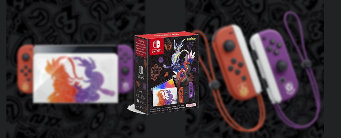 Nintendo Switch OLED Pokémon Crimson & Purple Edition - On offer at Amazon