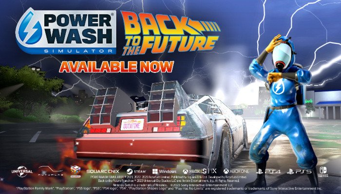 PowerWash Simulator: Het Back to the Future Special Pack in detail