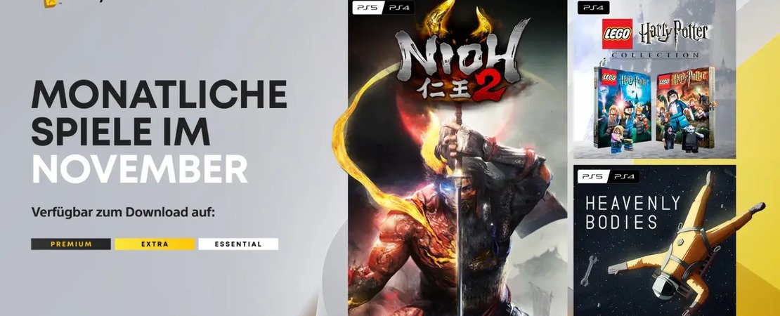 PS-Plus November - Nioh 2 und LEGO Harry Potter kommen