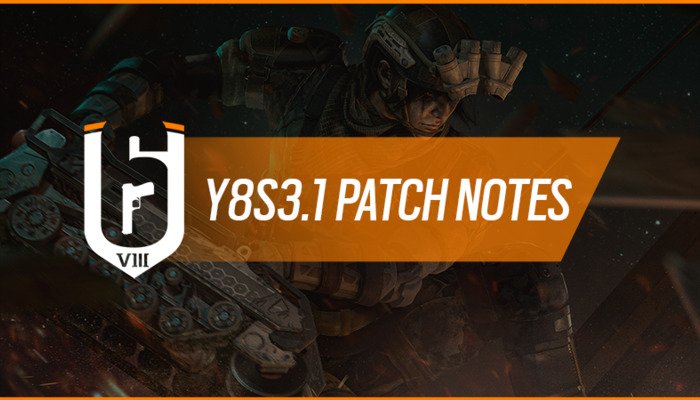 Rainbow Six Siege: Y8S3.1 Patchnotities