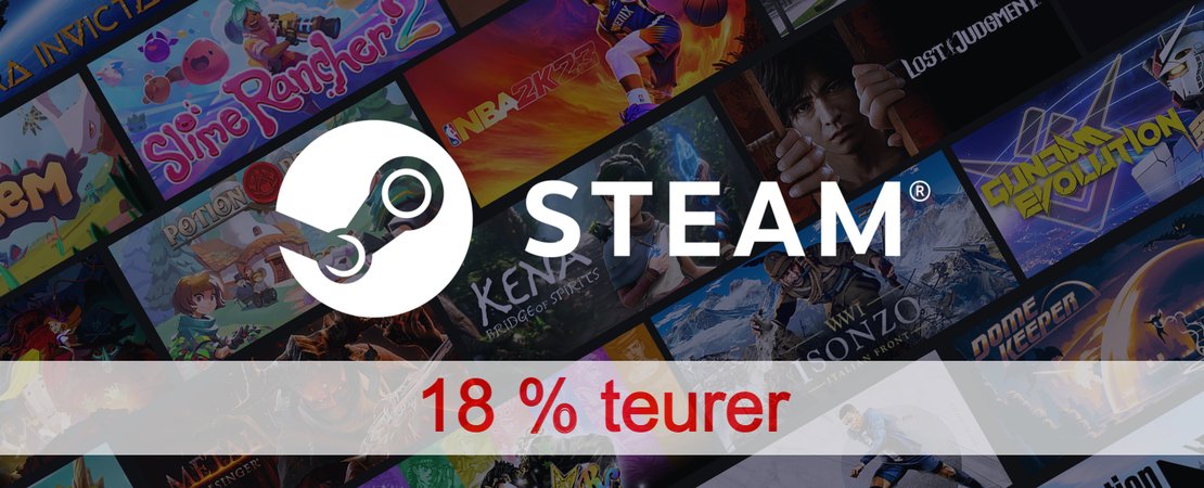 Steam: Spiele in Deutschland werden 18 % teurer