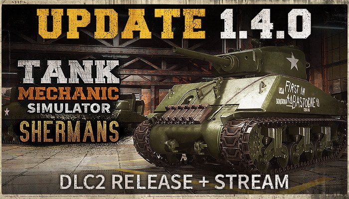 Tank Mechanic Simulator: Shermans DLC & Update