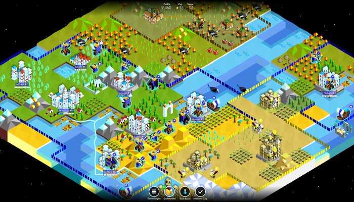 The Battle of Polytopia: rundenbasiertes Strategiespiel in geheimnisvollen Quadratwelt